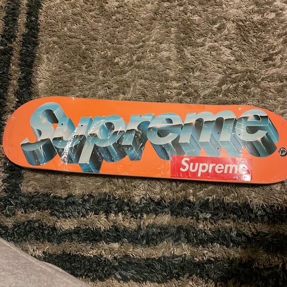 COPY - Supreme Chrome Logo Skateboard SS20 "Orange" - Picture 6 of 6